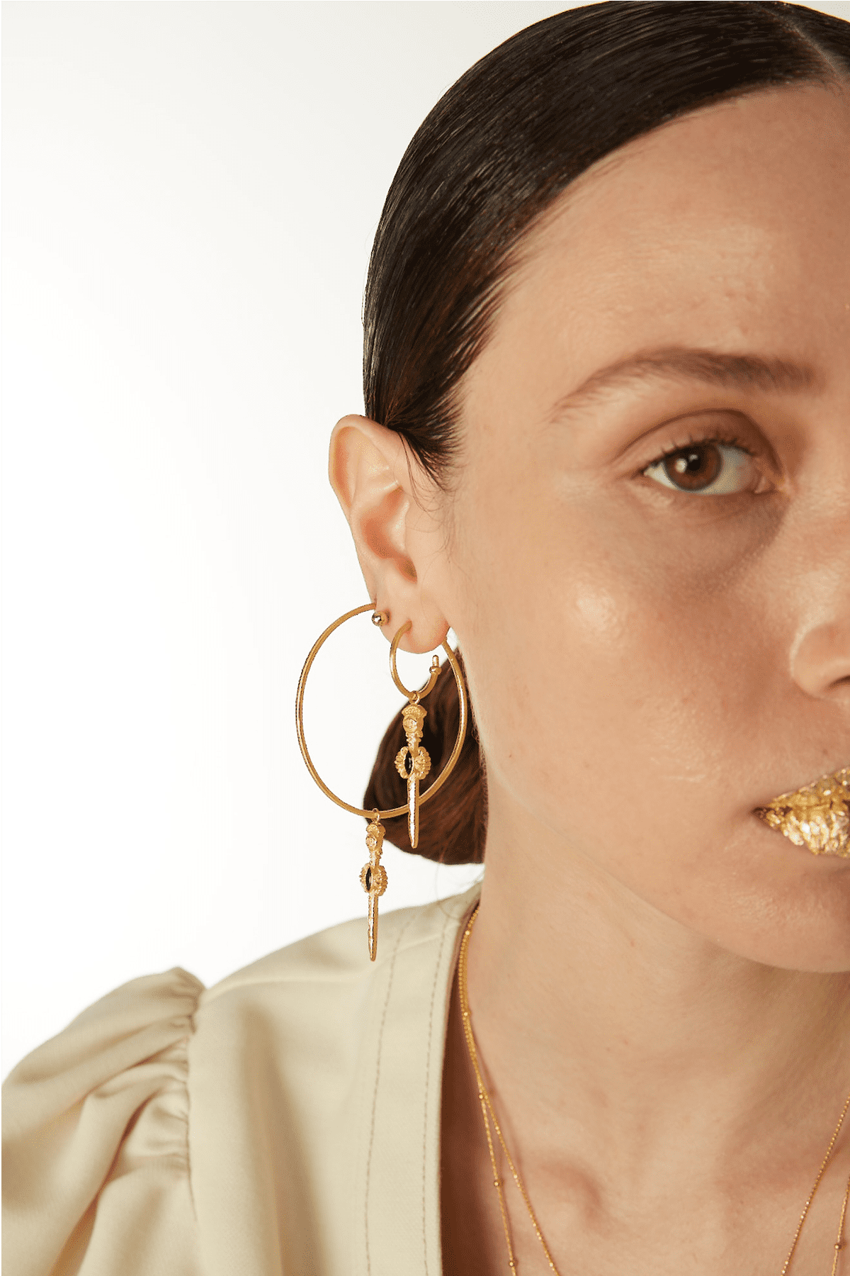 Bodhita - Espada Earrings - w/Grande Hoop